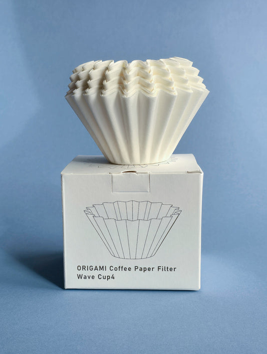 ORIGAMI Wave (Flat Bottom) Filter Box 04 50ct
