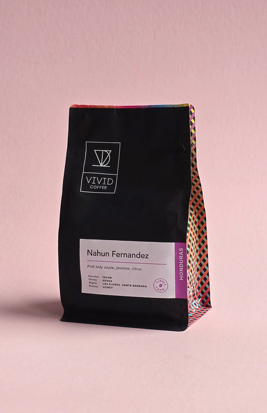 Vivid Coffee- Nahun Fernandez, Honduras - Honey Gesha 8oz