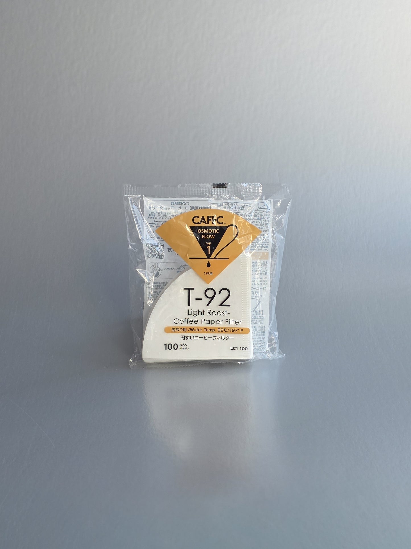 Cafec T-92 Light Roast Paper Filter 1-2 cup 100 count - 01