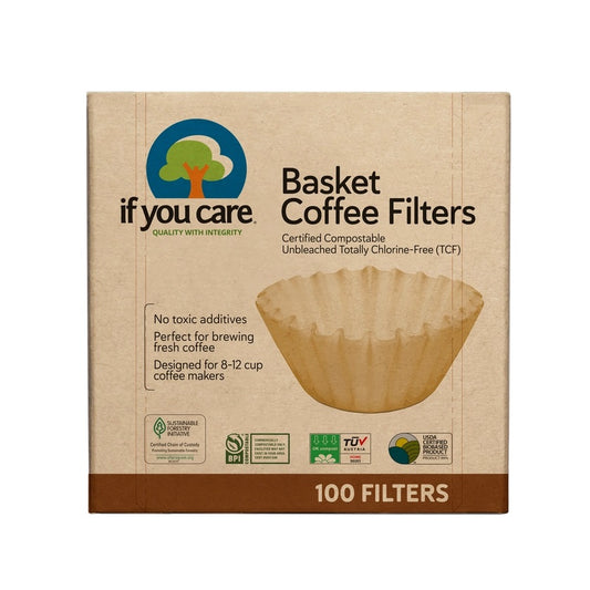 If You Care 8-12 Cup Flat bottom Filters