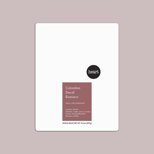 Heart- Colombia Decaf Buesaco 10.5oz