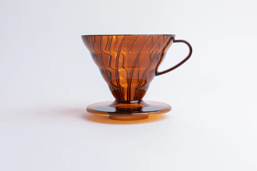 Hario - V60 Plastic Coffee Dripper - 02 - Amber