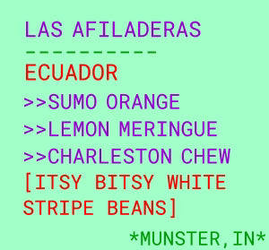 Botz- Las Afiladeras - Typica, Caturra, Cactuai - Washed - Ecuador 12oz