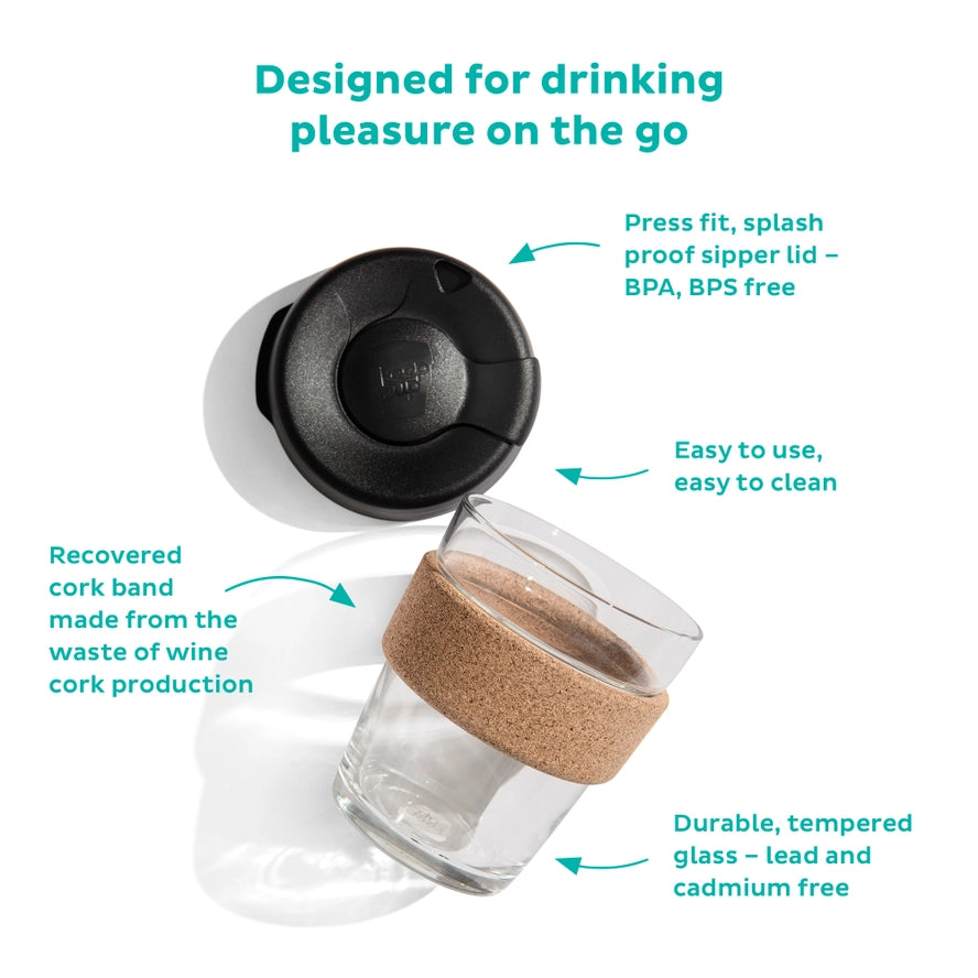 Coming Soon- KeepCup Glass Cork Travel Mug 12oz