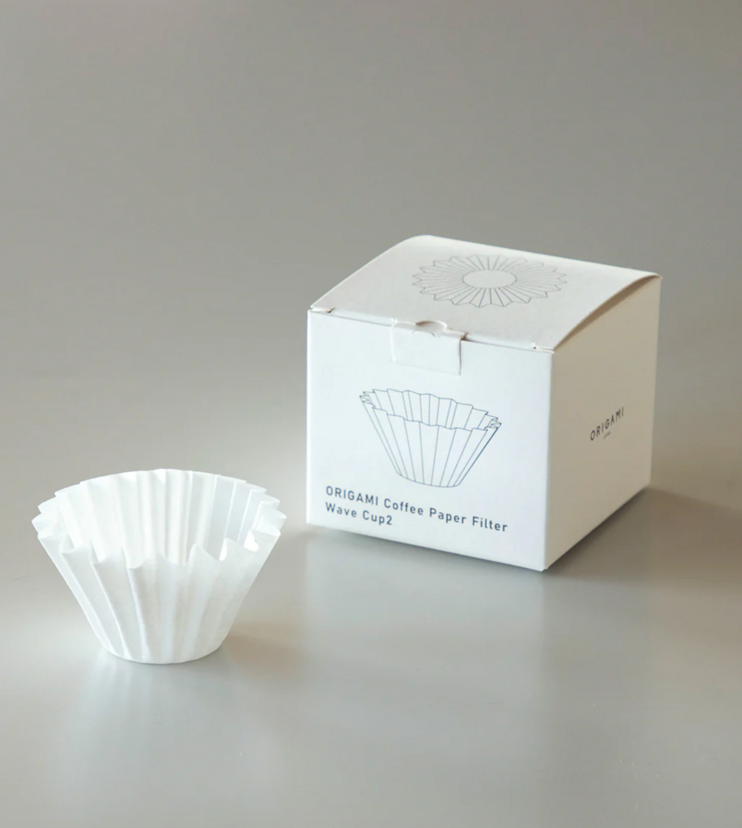 ORIGAMI - Wave Flat Bottom Filter Box 01 50ct