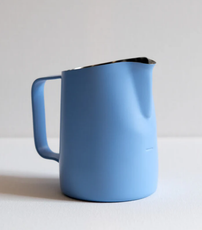 15oz SLOW POUR SUPPLY® x WPM Latte Art Pitcher with Wide Spout in "Periwinkle"