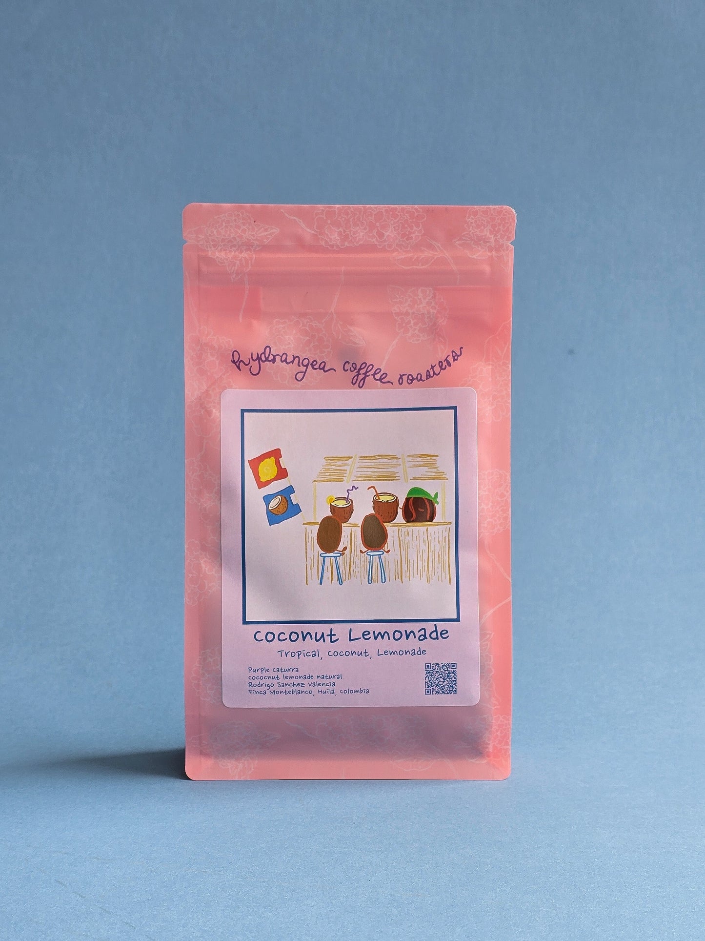 Hydrangea- Purple Caturra - Coconut Lemonade Natural - Monteblanco 8oz