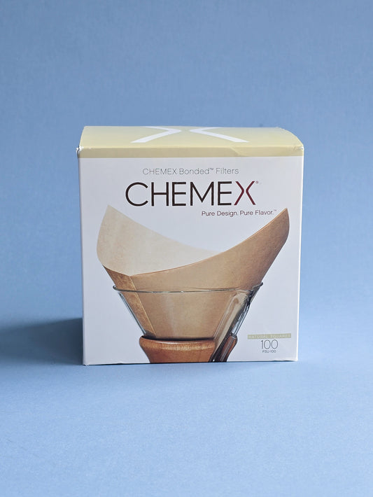 Chemex Standard Pre-Folded Square Filters Unbleached