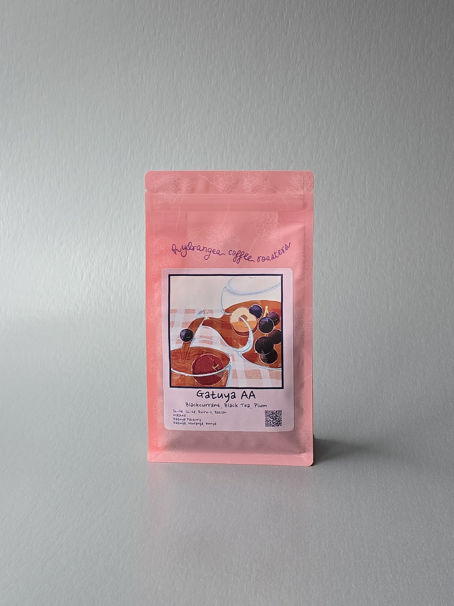 Hydrangea- SL34, SL28, Ruiru 11, Batian Washed Gatuya AA 8oz