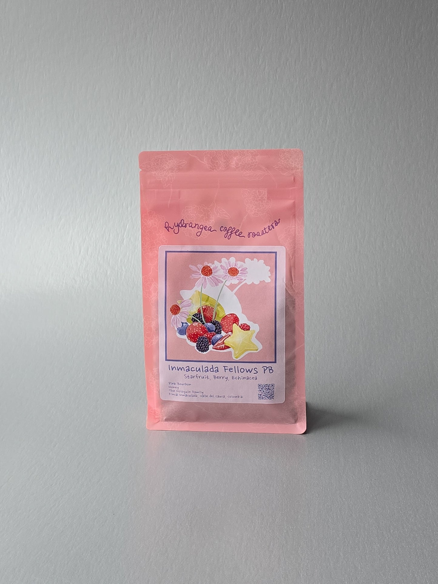 Hydrangea- Pink Bourbon Honey Finca Inmaculada, Fellow Farms Project 8oz