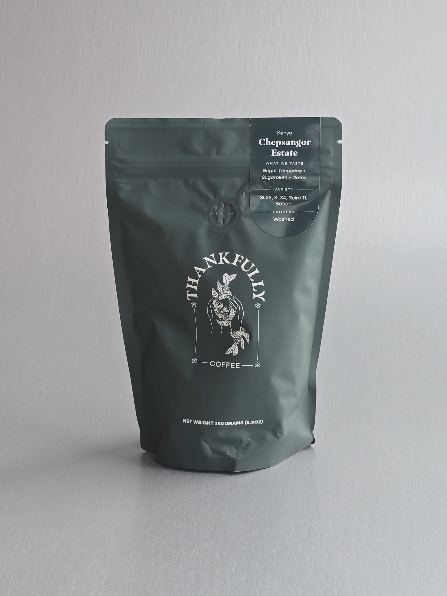 Thankfully- Chepsangor - SL28, SL34, Ruiru 11, Batian - Washed - Kenya 250g