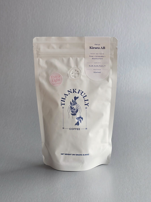 Thankfully- EXTRA LIGHT- Kirura AB - SL28, SL34, Ruiru 11- Washed- Kenya 250g