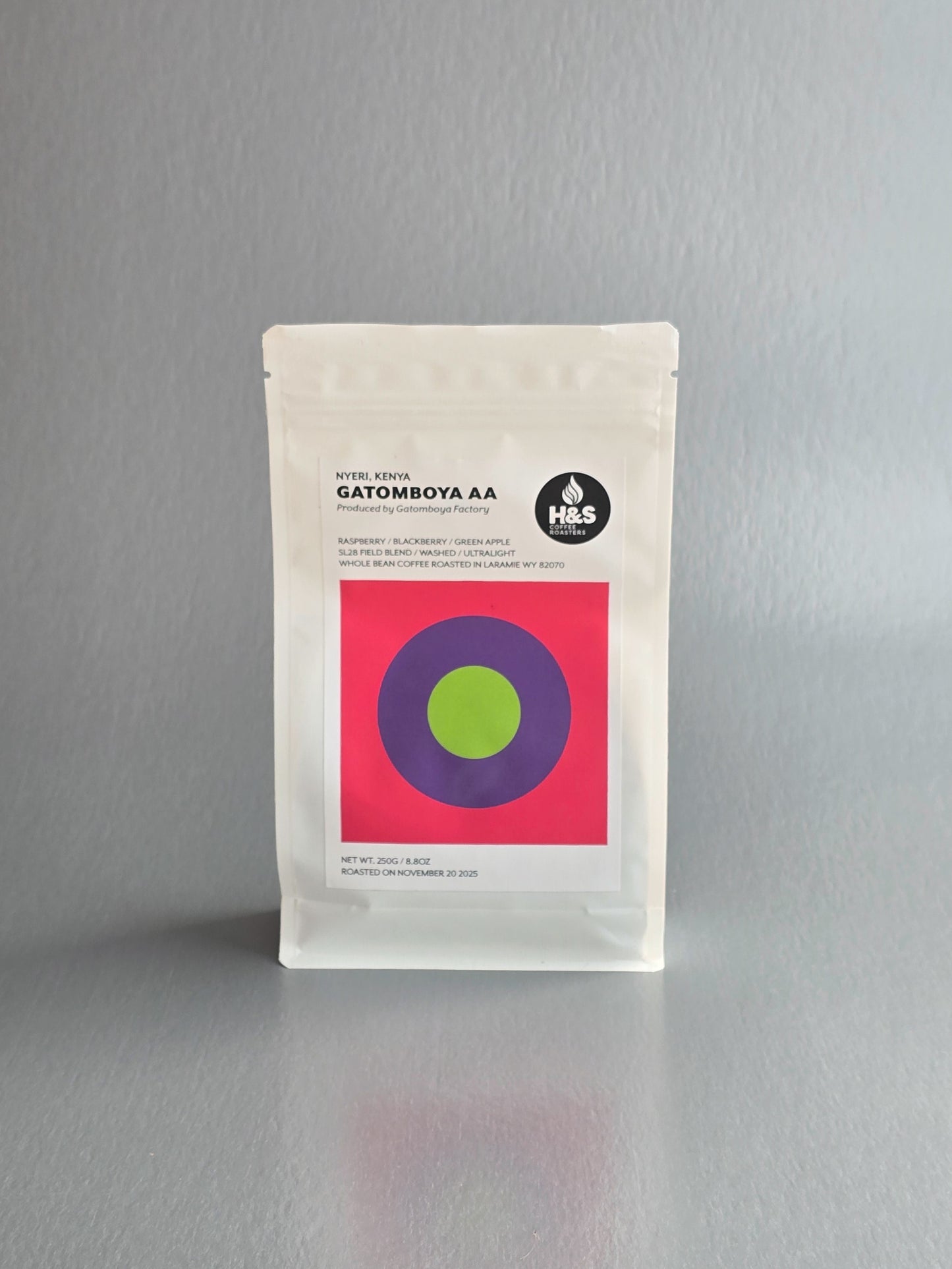 H&S Coffee- Kenya Gatomboya AA- SL28- Wasged- Kenya 250g