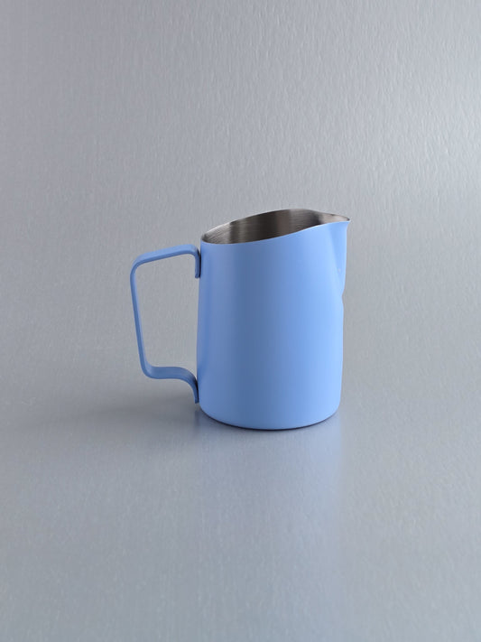 15oz SLOW POUR SUPPLY® x WPM Latte Art Pitcher with Wide Spout in Periwinkle