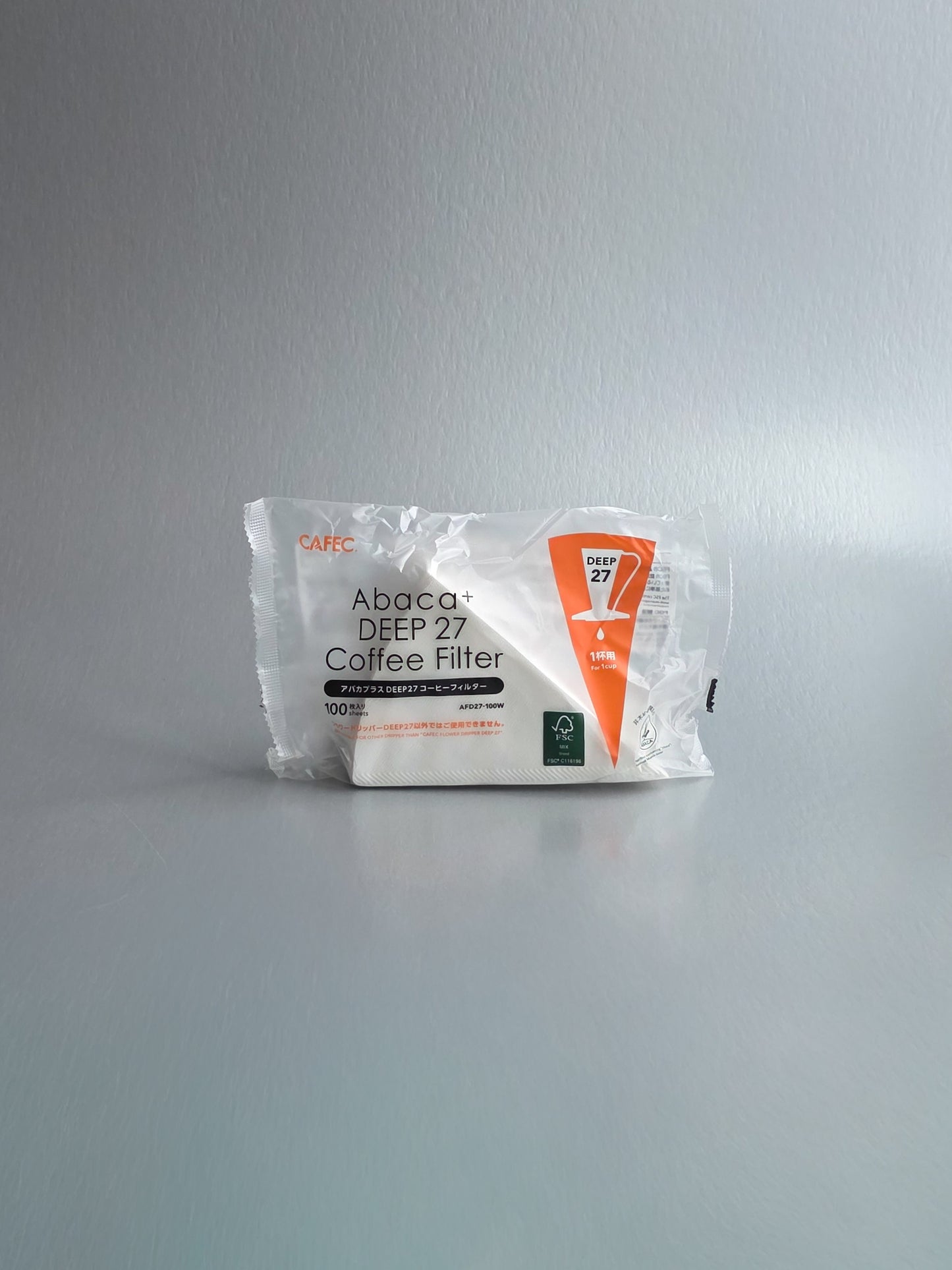 Cafec - Abaca+ Deep 27 Coffee Filter - White - 100ct