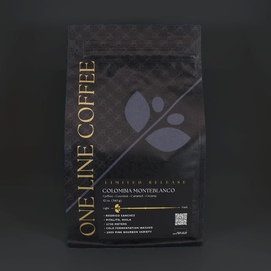 One Line - Monteblanco - Pink Bourbon - Cold Fermentation Washed - Colombia 12oz