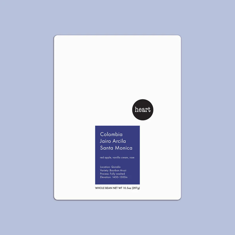Heart- Colombia Jairo Arcila Santa Monica 10.5oz