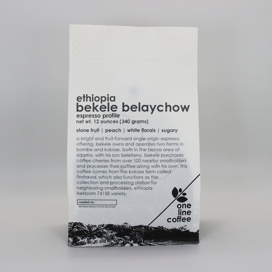 One Line- Single Origin Espresso-Ethiopia Bekele Belaychow 12oz