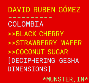 Botz Coffee - David Ruben Gómez - Geisha - Washed - Colombia 12oz