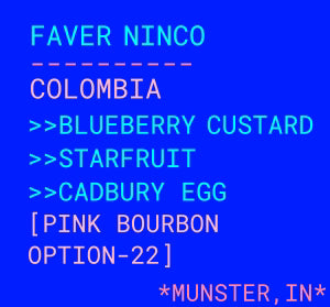 Botz Coffee - Faver Ninco - Pink Bourbon - Colombia 12oz