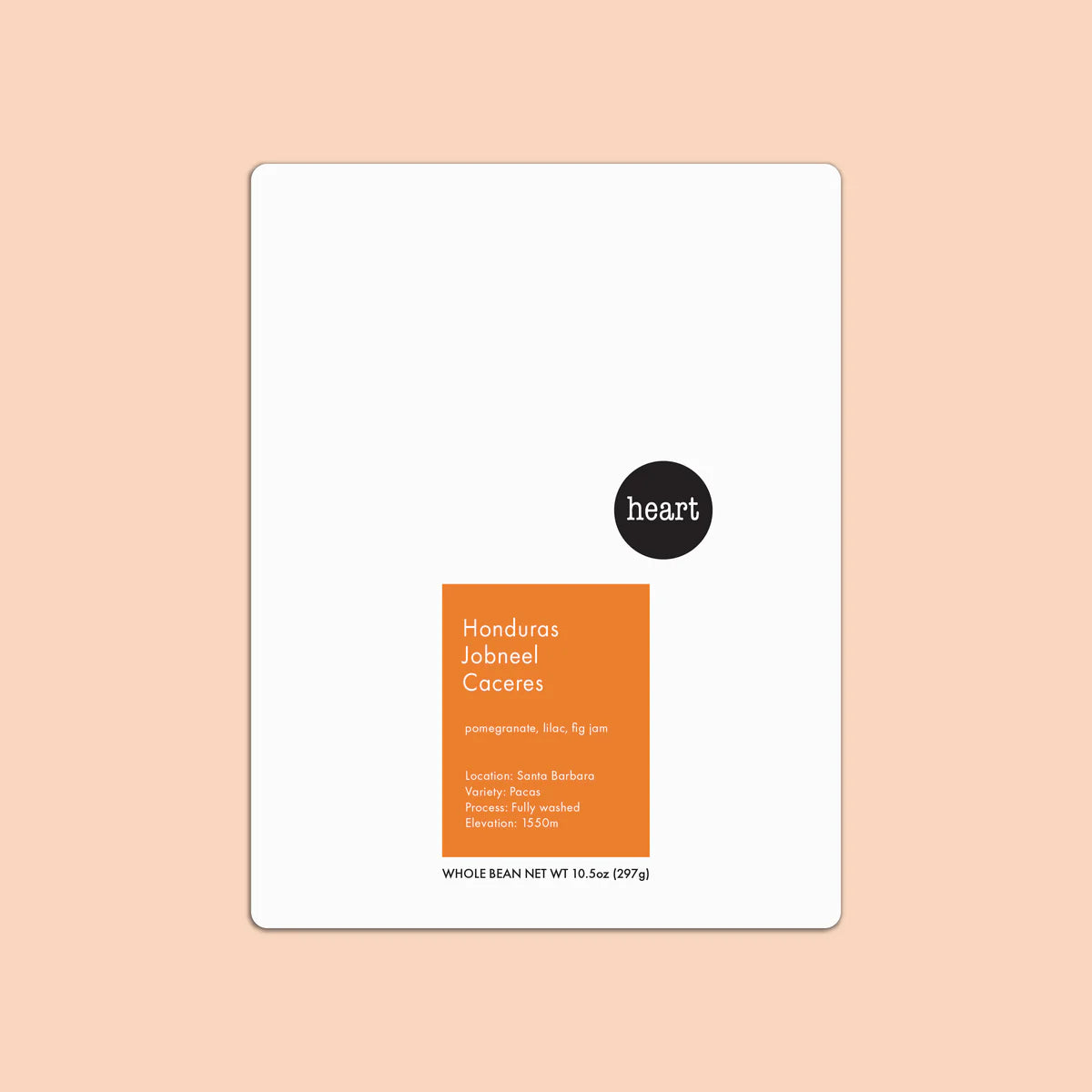 Heart- Honduras Jobneel Caceres 10.5oz