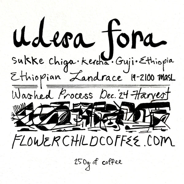 Flower Child- Udesa Fora - Landrace - Washed- Ethiopia 250g