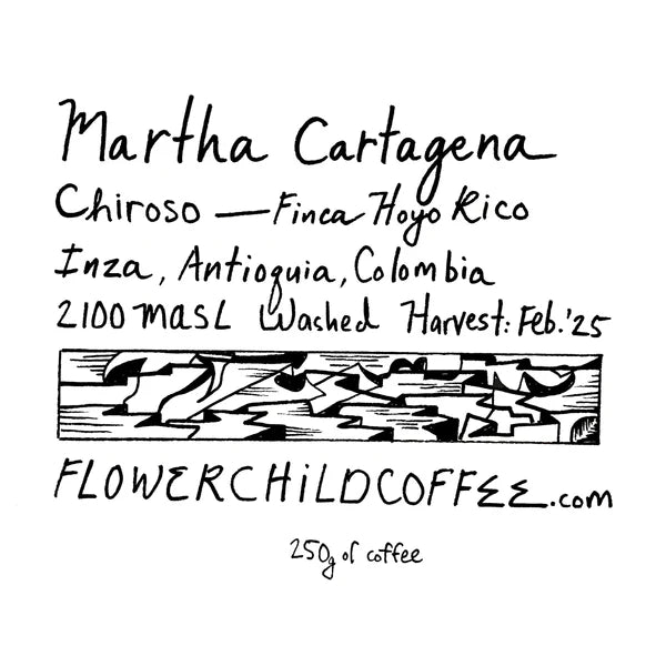 Flower Child- Martha Cartagena - Chiroso - Washed- Colombia 250g