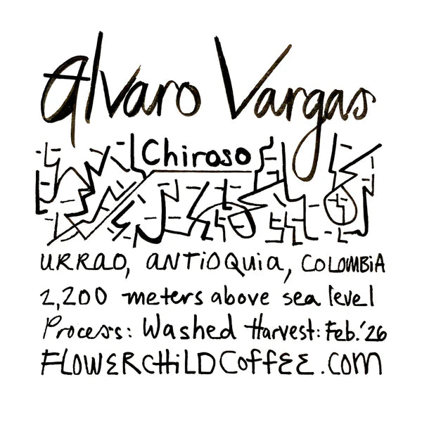 Flower Child - Alvaro Vargas - Chiroso - Washed - Colombia 250g