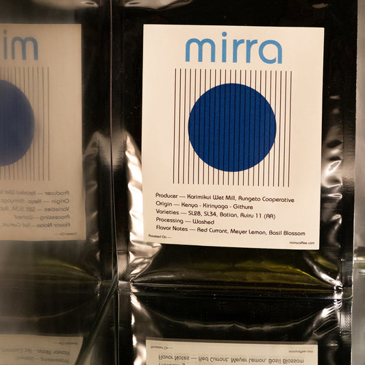 Mirra - Kenya Karimikui AA - SL28, SL34, Ruiru 11, Batian - Washed - Kenya 250g