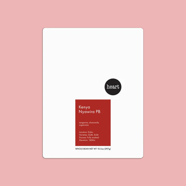 Heart - Nyawira PB - Pacas - Washed - Kenya 8oz