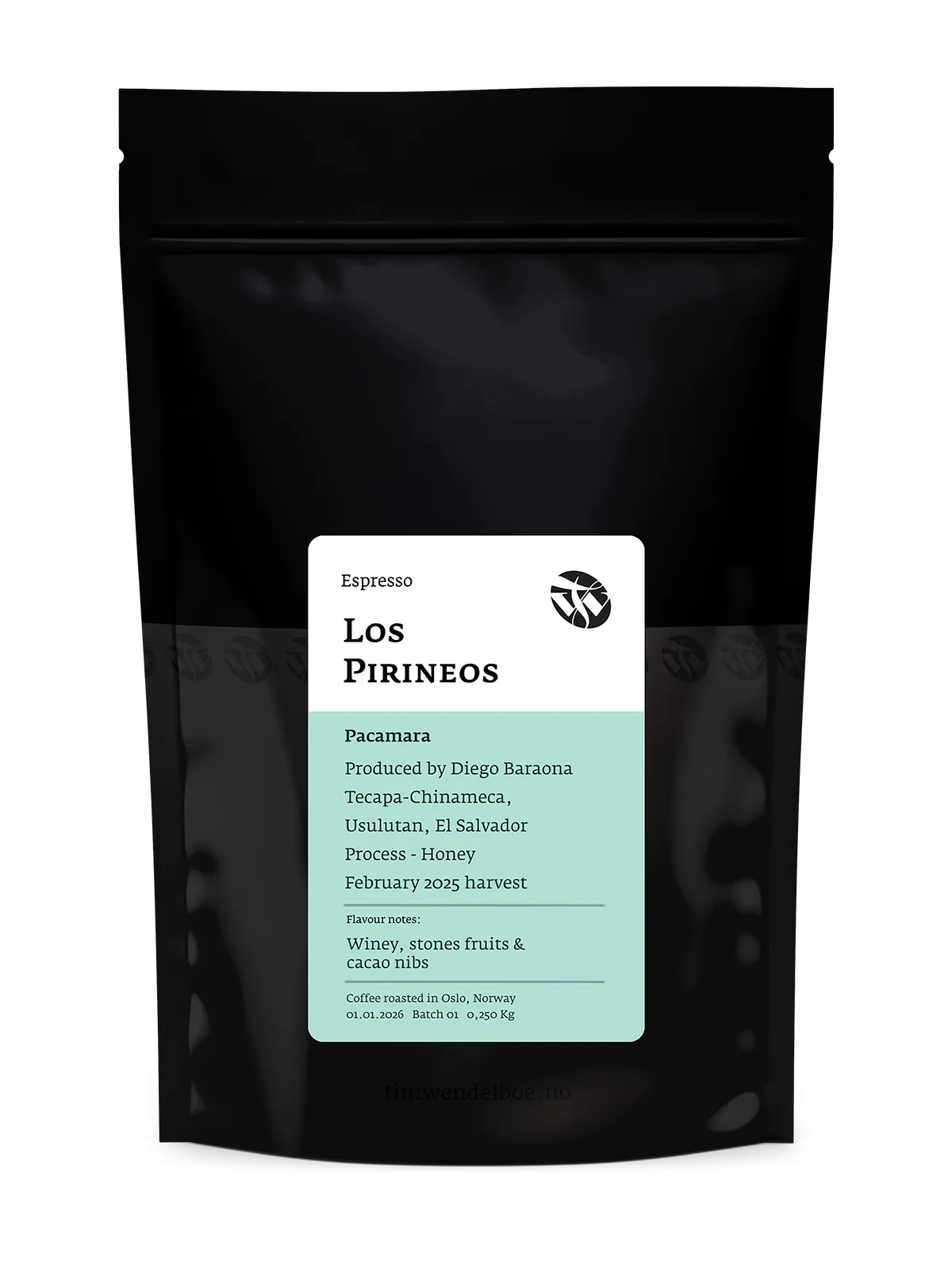 Tim Wendelboe - Los Pirineos Pacamara Espresso - Pacamara - Honey - El Salvador 250g