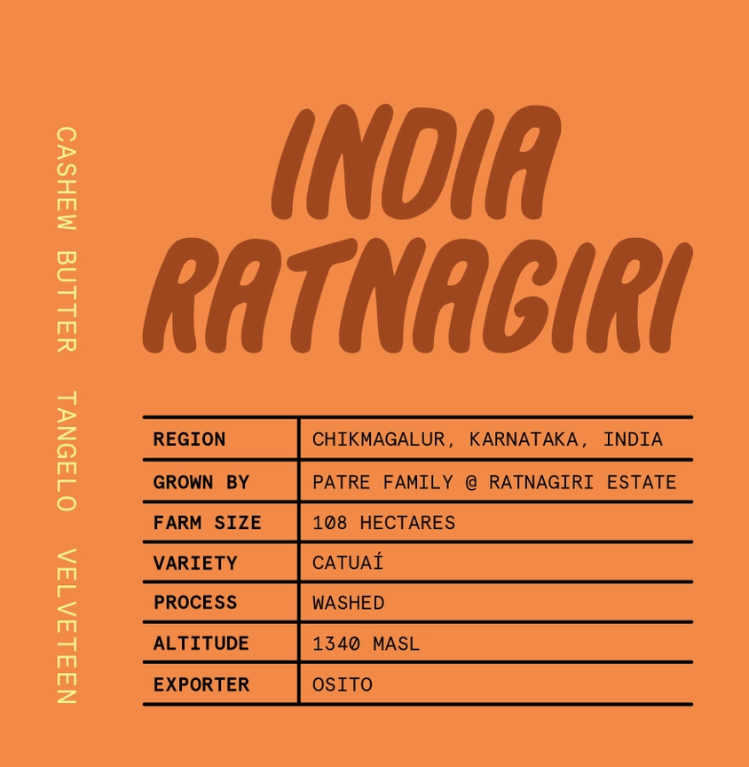 Touchy Coffee- India Ratnagiri 12oz