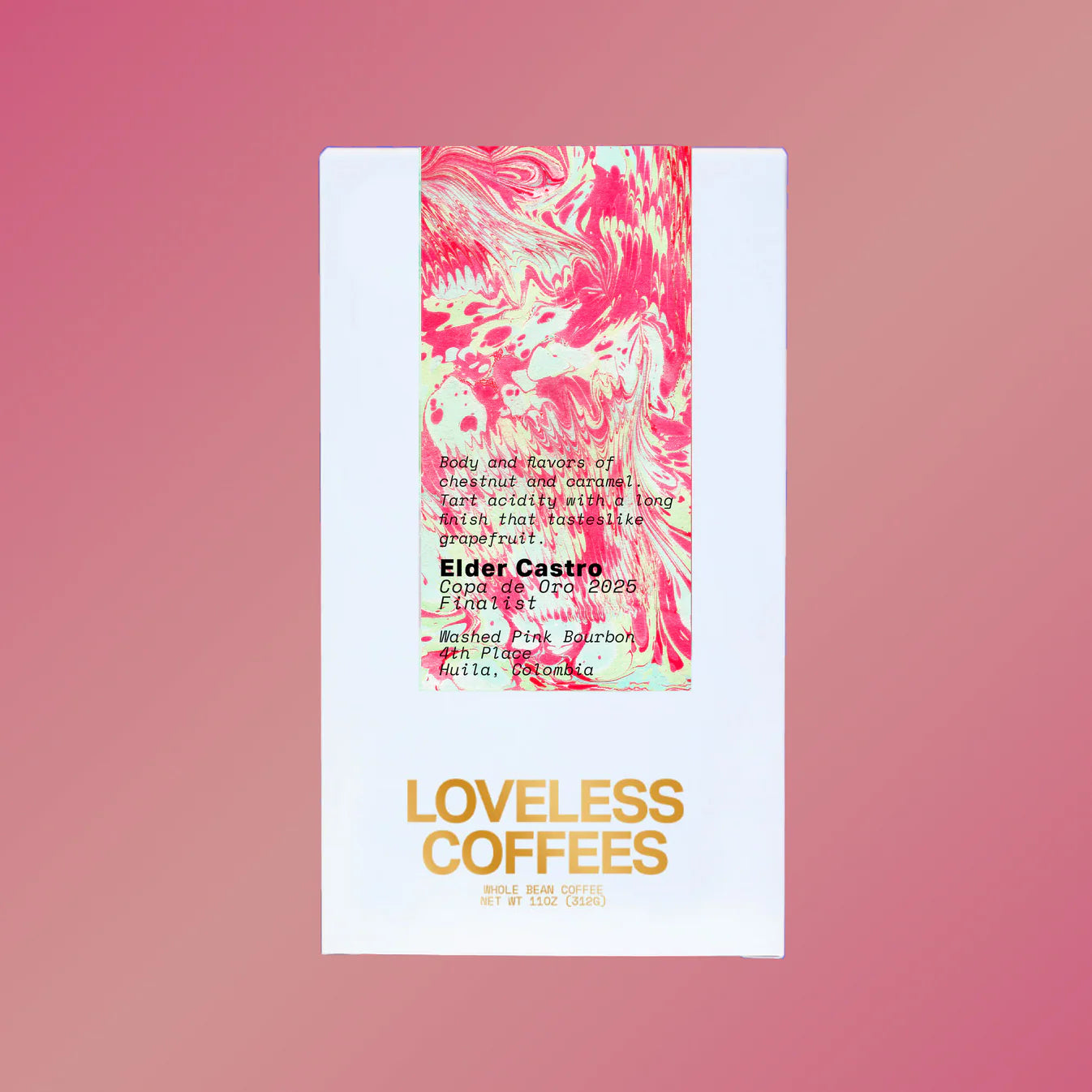 Loveless - Elder Castro Copa De Oro - Pink Bourbon - Washed - Colombia 8oz