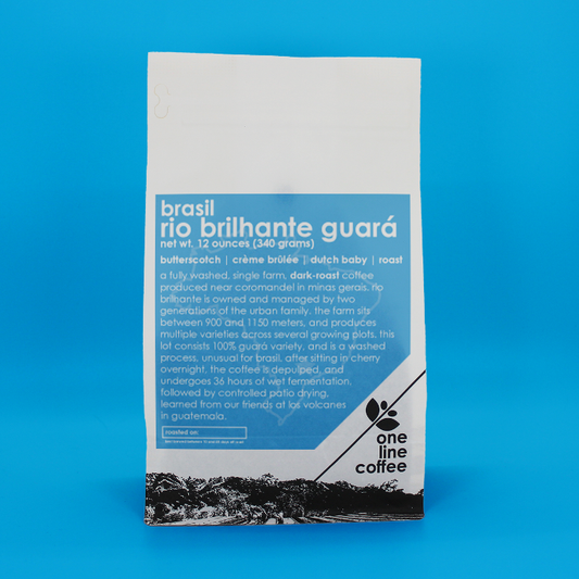 One Line- Brasil Rio Brilhante Guara- Dark Roast  12oz